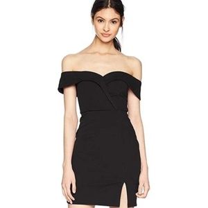 Speechless Women’s Off The Shoulder Bodycon Sheath Mini Dress In Black